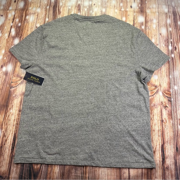 NWT Polo Ralph Lauren Heather Gray Short Sleeve Men’s Tee Size Large - Picture 4 of 12